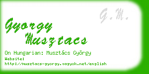 gyorgy musztacs business card